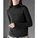 ブラック | シアー天竺ハイネックカットソー | rps