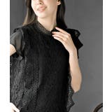 プチハイネックフレンチスリーブレースブラウス | rps | 詳細画像14 