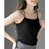ブラック | カップ付きバッククロスキャミソール | rps