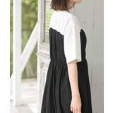 カットレイヤー風ドッキングシャーリングワンピース | rps | 詳細画像18