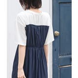 カットレイヤー風ドッキングシャーリングワンピース | rps | 詳細画像26