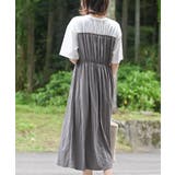 カットレイヤー風ドッキングシャーリングワンピース | rps | 詳細画像4