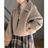 グレージュ | ボリューム袖ZIPジャケット | rps