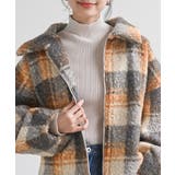 チェック柄ボアショートジャケット | rps | 詳細画像15 