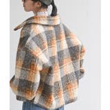 チェック柄ボアショートジャケット | rps | 詳細画像17 