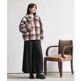 チェック柄ボアショートジャケット | rps | 詳細画像2 