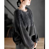 編地切替シャギーニットプルオーバー | rps | 詳細画像40 