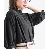 テンセル綿麻バンドカラー7分袖シャツ | rps | 詳細画像19