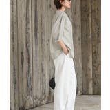 テンセル綿麻バンドカラー7分袖シャツ | rps | 詳細画像24