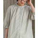 テンセル綿麻バンドカラー7分袖シャツ | rps | 詳細画像25