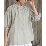 テンセル綿麻バンドカラー7分袖シャツ | rps | 詳細画像26