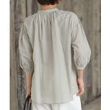 テンセル綿麻バンドカラー7分袖シャツ | rps | 詳細画像27