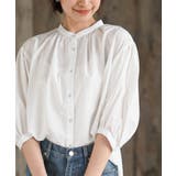 テンセル綿麻バンドカラー7分袖シャツ | rps | 詳細画像6