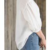 テンセル綿麻バンドカラー7分袖シャツ | rps | 詳細画像9