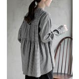 ネル起毛ＢＡＣＫティアードブラウス | rps | 詳細画像8 