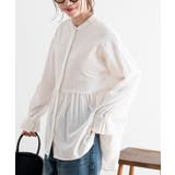 オフホワイト | ネル起毛ＢＡＣＫティアードブラウス | rps