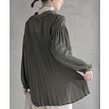 ＢＡＣＫプリーツ裾タックブラウス | rps | 詳細画像24 