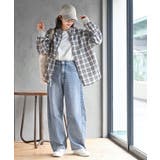 リブ使いバンドカラーチェックシャツ | rps | 詳細画像10