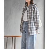 リブ使いバンドカラーチェックシャツ | rps | 詳細画像13