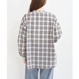 リブ使いバンドカラーチェックシャツ | rps | 詳細画像19