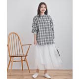 リブ使いバンドカラーチェックシャツ | rps | 詳細画像2