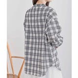 リブ使いバンドカラーチェックシャツ | rps | 詳細画像8