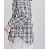 リブ使いバンドカラーチェックシャツ | rps | 詳細画像9