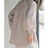 細ドビーランダムドットブラウス | rps | 詳細画像15 