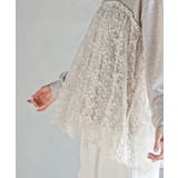 鹿の子ニットソー×刺繍オーガンジー切替プルオーバー | rps | 詳細画像16 