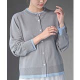 配色レイヤード風ニットカーディガン | rps | 詳細画像14 