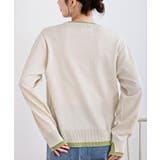 配色レイヤード風ニットカーディガン | rps | 詳細画像8 