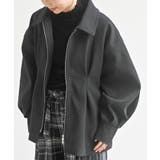 CHACグレー | カットフェイクウールウエストタックコート | rps