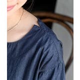 ウエスト切替７分袖デニムギャザーワンピース | rps | 詳細画像10 