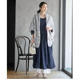 ウエスト切替７分袖デニムギャザーワンピース | rps | 詳細画像11 