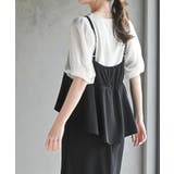 カットジョーゼットドッキング風ワンピース | rps | 詳細画像16