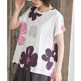 ピンク | 花柄プリントT | rps