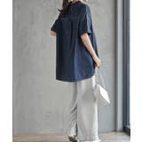 ＢＡＣＫレースアップ 裾タックブラウス | rps | 詳細画像13 