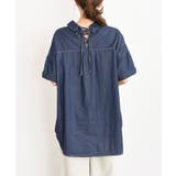 ＢＡＣＫレースアップ 裾タックブラウス | rps | 詳細画像19 