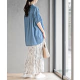 ＢＡＣＫレースアップ 裾タックブラウス | rps | 詳細画像5 