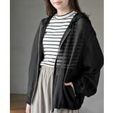 ブラック | エステルシアーフードブルゾン | rps