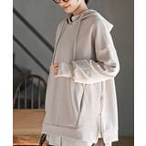 アイボリー | サイドＺＩＰダンボールワイドパーカー | rps