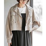 ベージュ | スタンドショートナイロンジャケット | rps