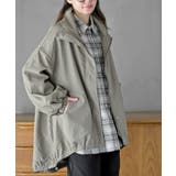 ライトカーキ | スタンドカラーナイロンコート | rps