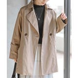 ベージュ | トレンチ風Aラインコート | rps