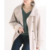 アイボリー | スタンドカラーボリューム袖コート | rps