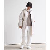 ボア×ウェーブキルト切替ノーカラーコート | rps | 詳細画像2