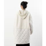 ボア×ウェーブキルト切替ノーカラーコート | rps | 詳細画像20