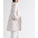 ボア×ウェーブキルト切替ノーカラーコート | rps | 詳細画像3