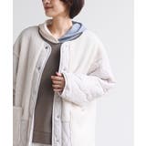ボア×ウェーブキルト切替ノーカラーコート | rps | 詳細画像6