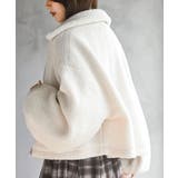 コクーンスリーブWZIPショートコート | rps | 詳細画像7